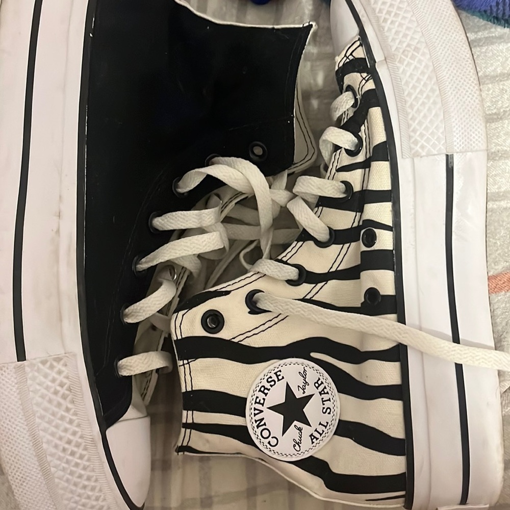 Half black half zebra print